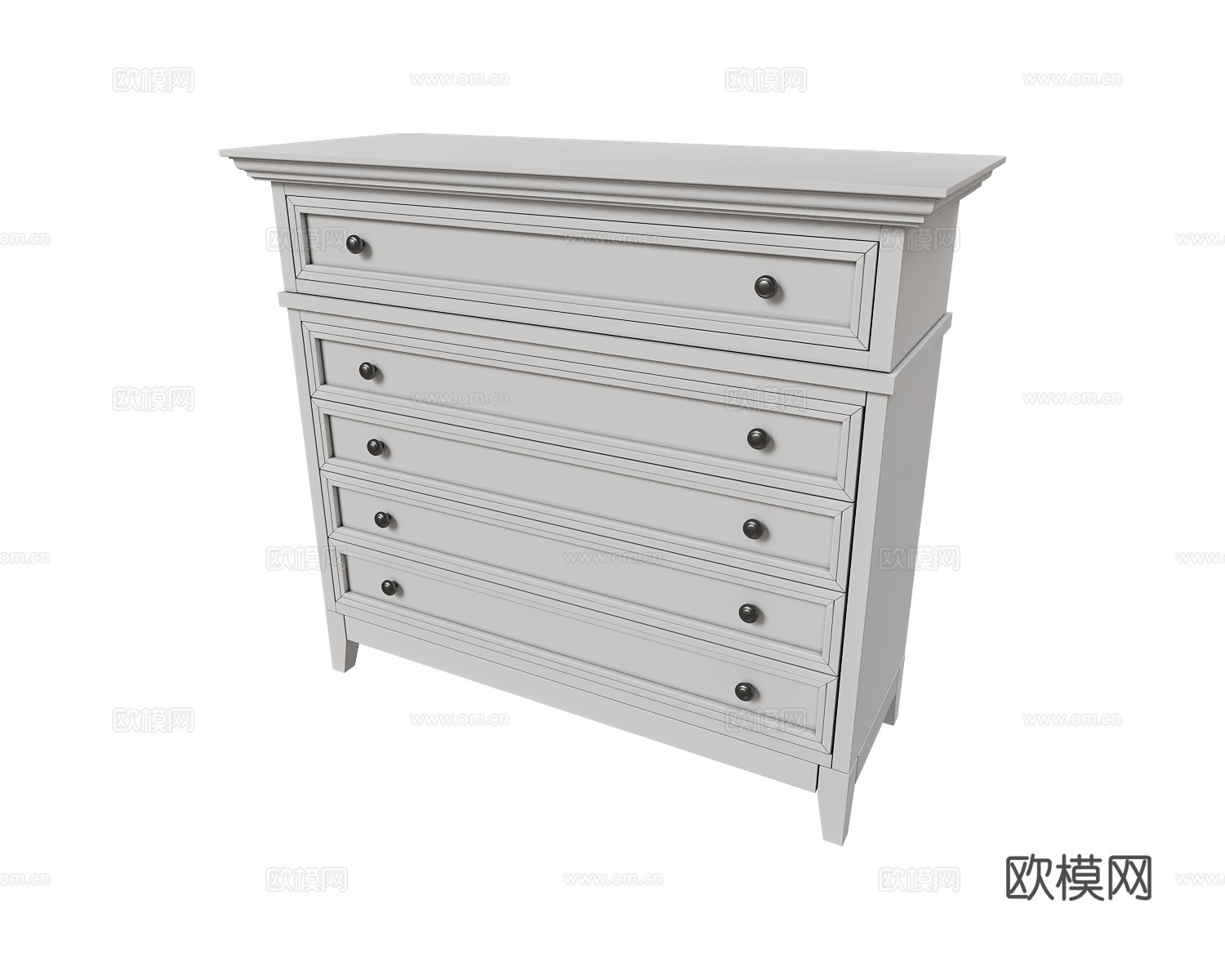 Dantone Home 美式斗柜3d模型下载（渲染图1）