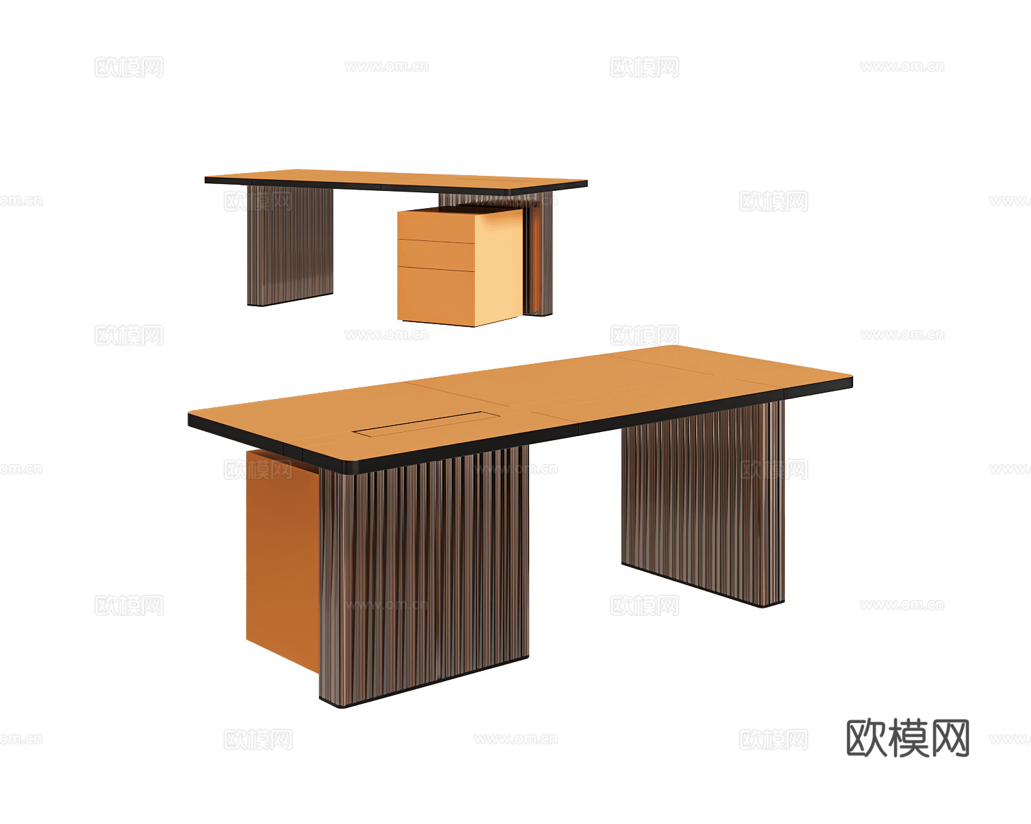 Paolo Castelli 意式书桌3d模型下载