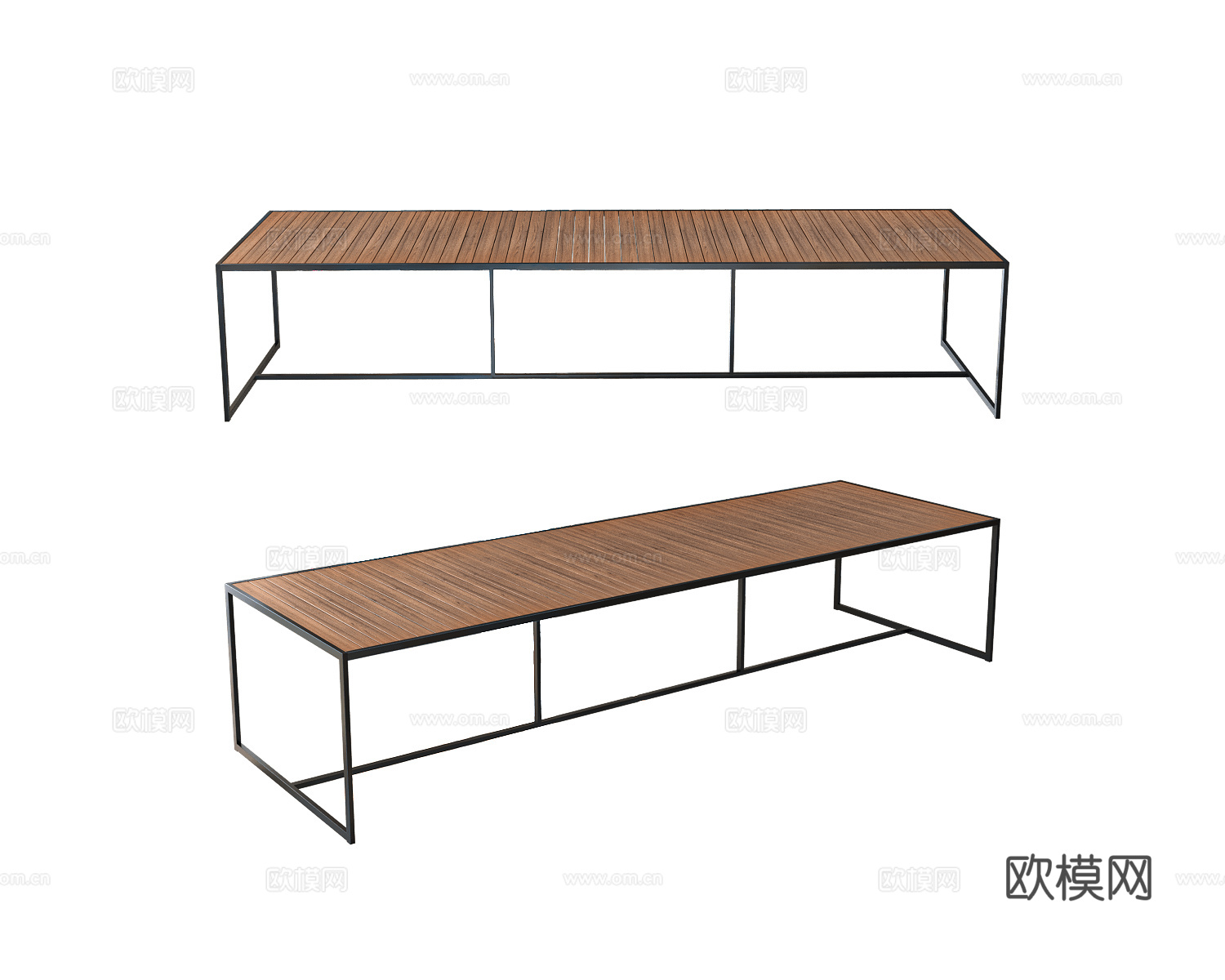 Röshults 超长桌 露营户外餐桌3d模型下载