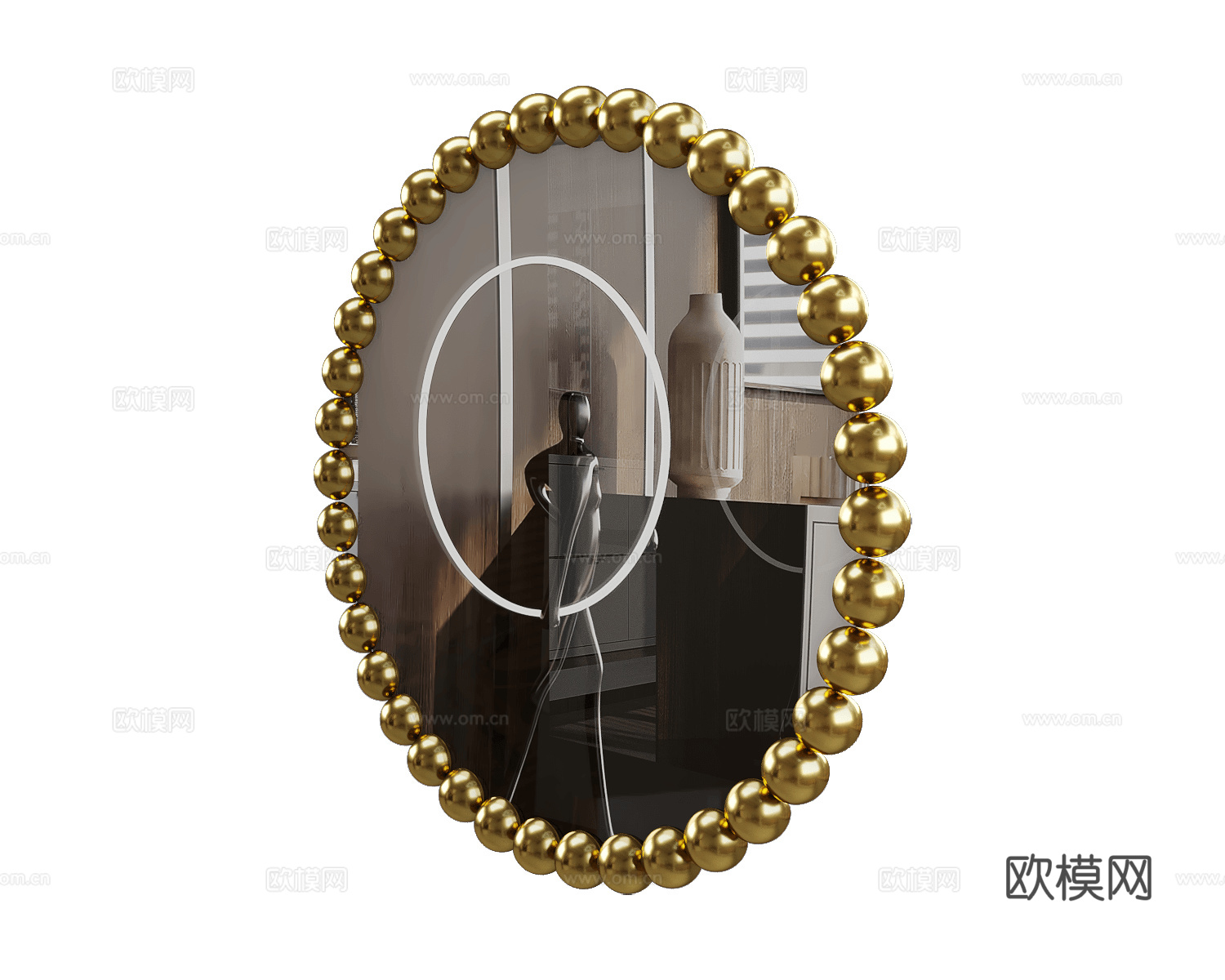 GHIDINI1961 意式挂镜 镜子3d模型下载（渲染图3）