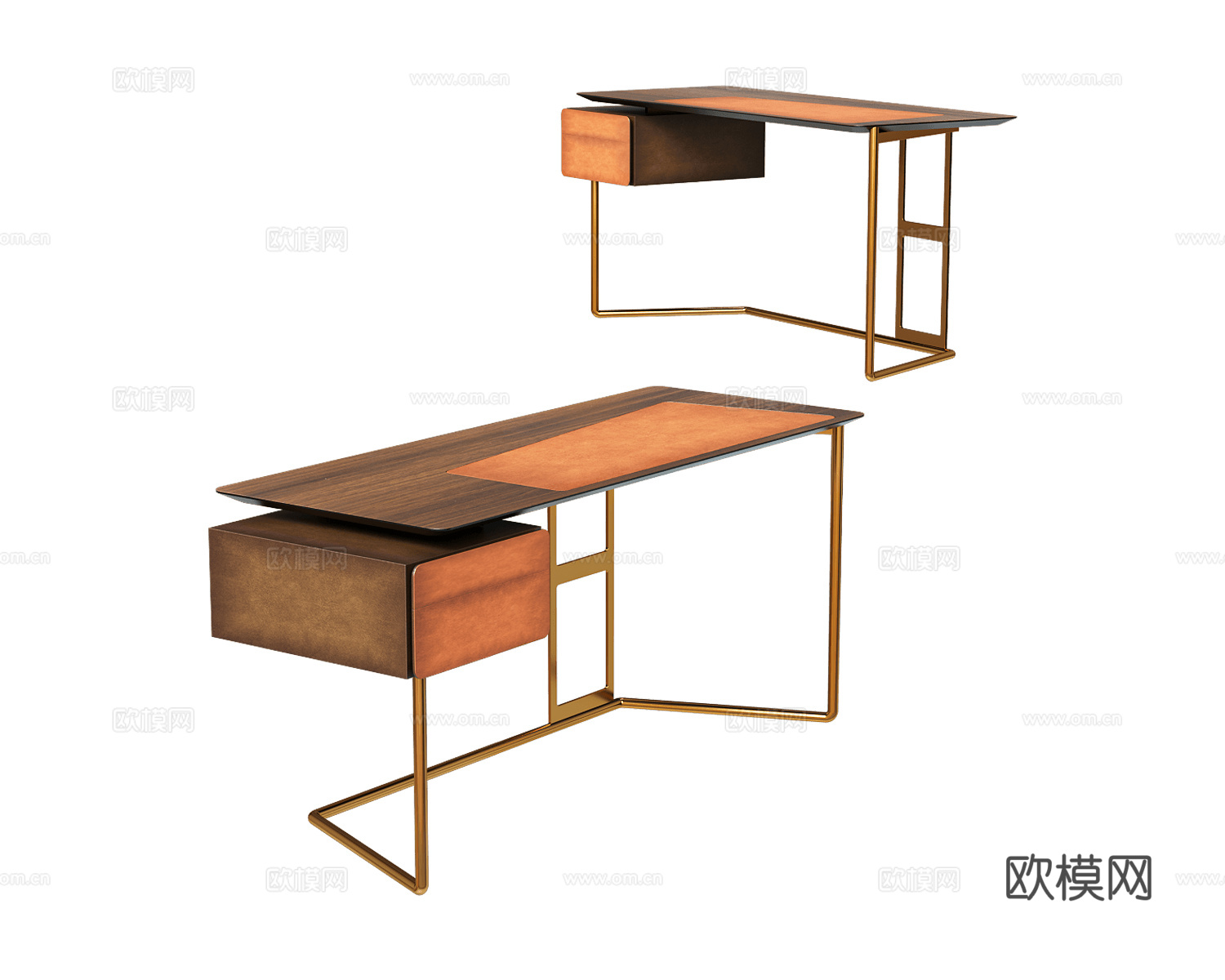 Esedra Design中古风书桌3d模型下载