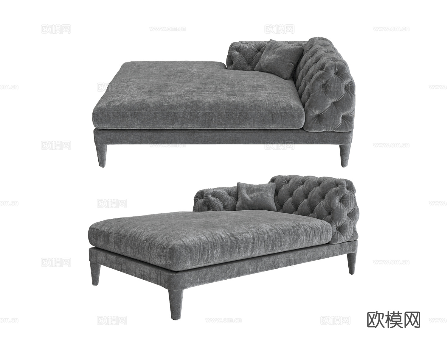 CTS salotti 简欧贵妃位3d模型下载