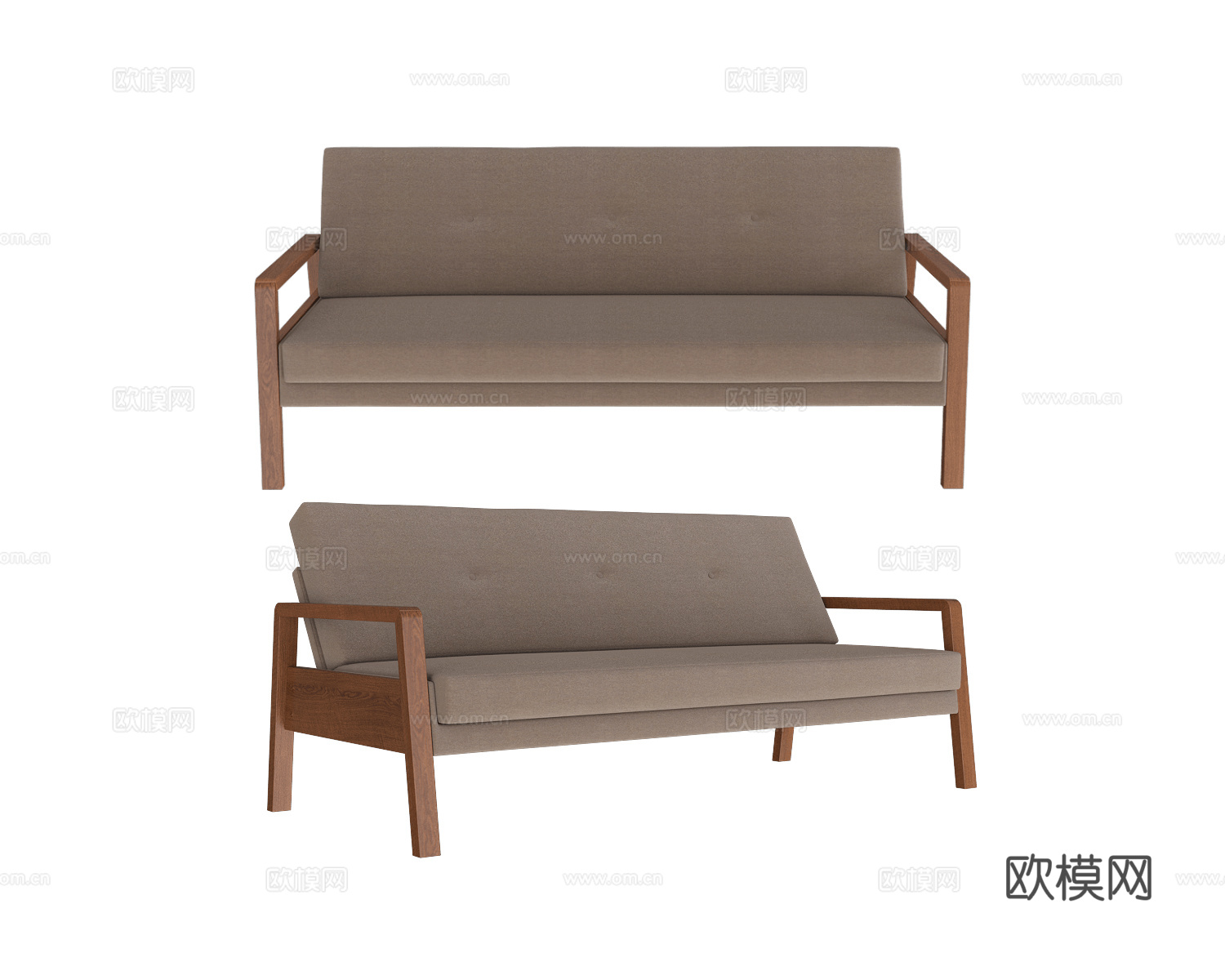 Scandicsofa 双人沙发3d模型下载
