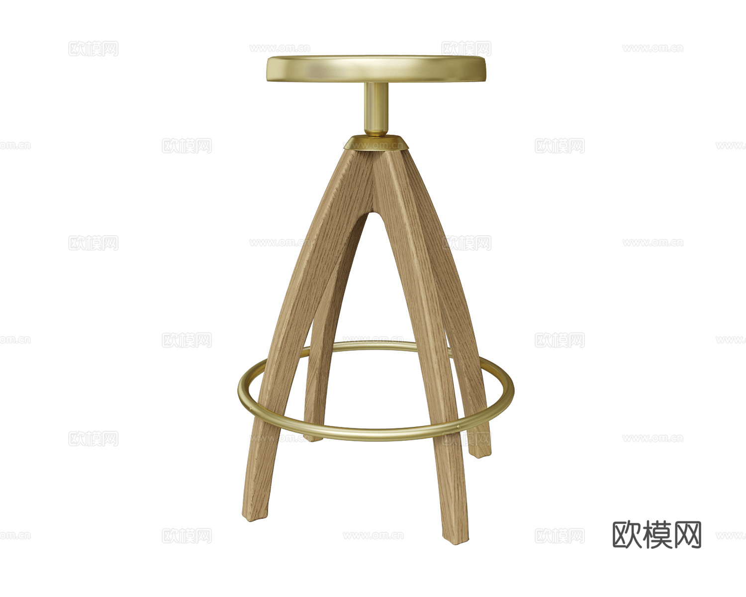 GHIDINI1961 意式吧凳3d模型下载（渲染图1）