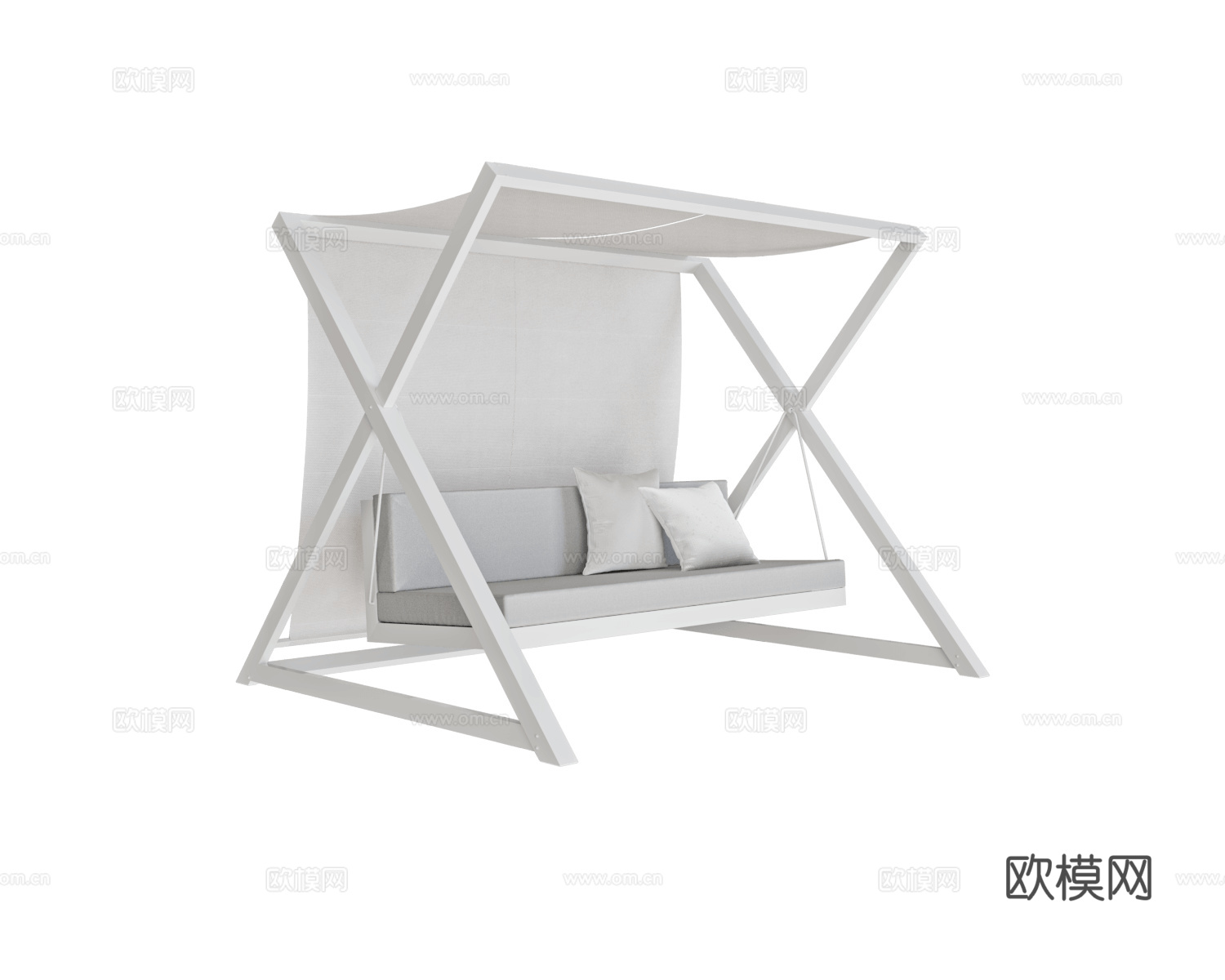 Gandía Blasco 露营长椅 秋千3d模型下载（渲染图2）