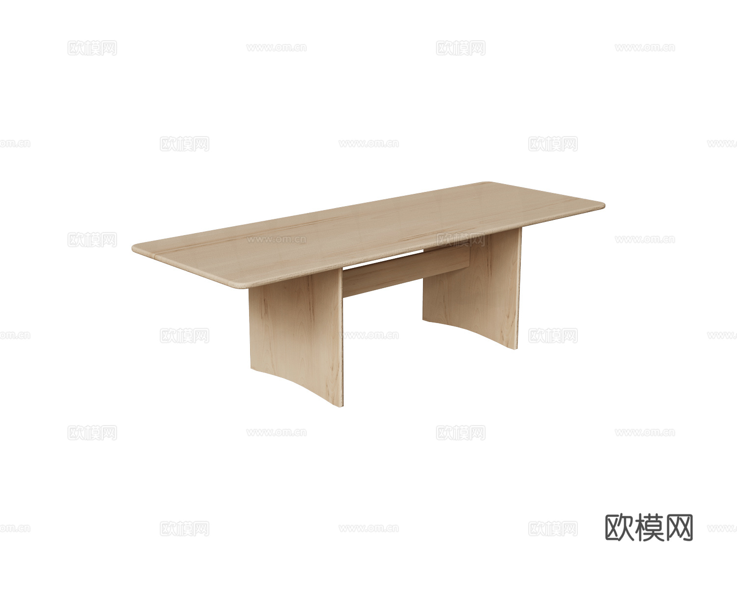 Stolab 原木风餐桌3d模型下载（渲染图1）