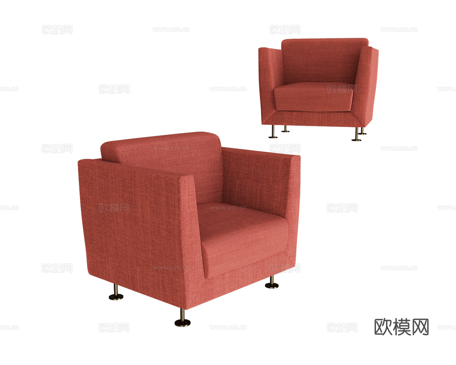 Milani 单人沙发3d模型下载