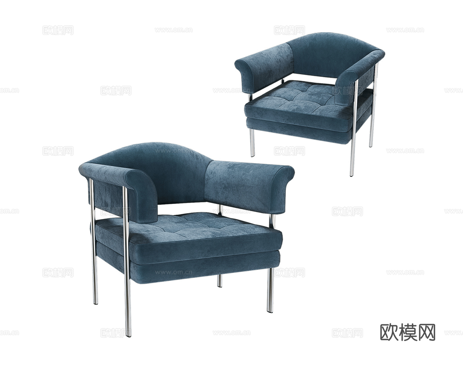 Milani 意式扶手椅3d模型下载