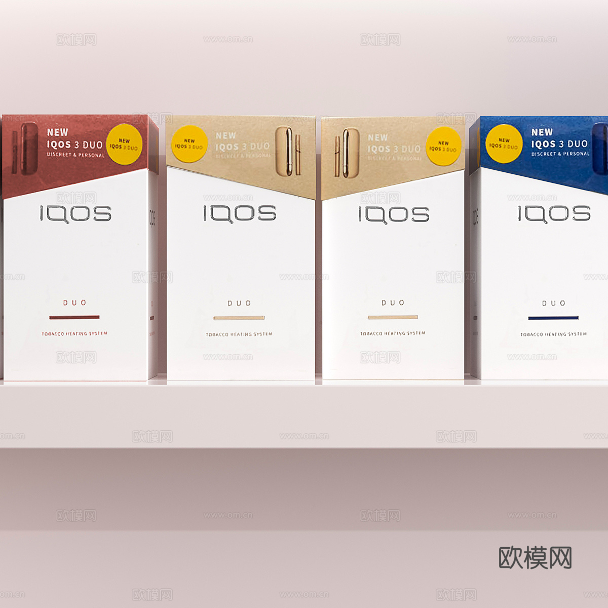 IQOS 电子烟销售展示柜3d模型下载（渲染图2）