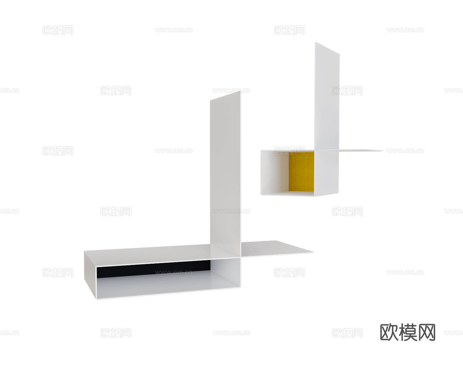 MDF Italia 意式书架3d模型下载