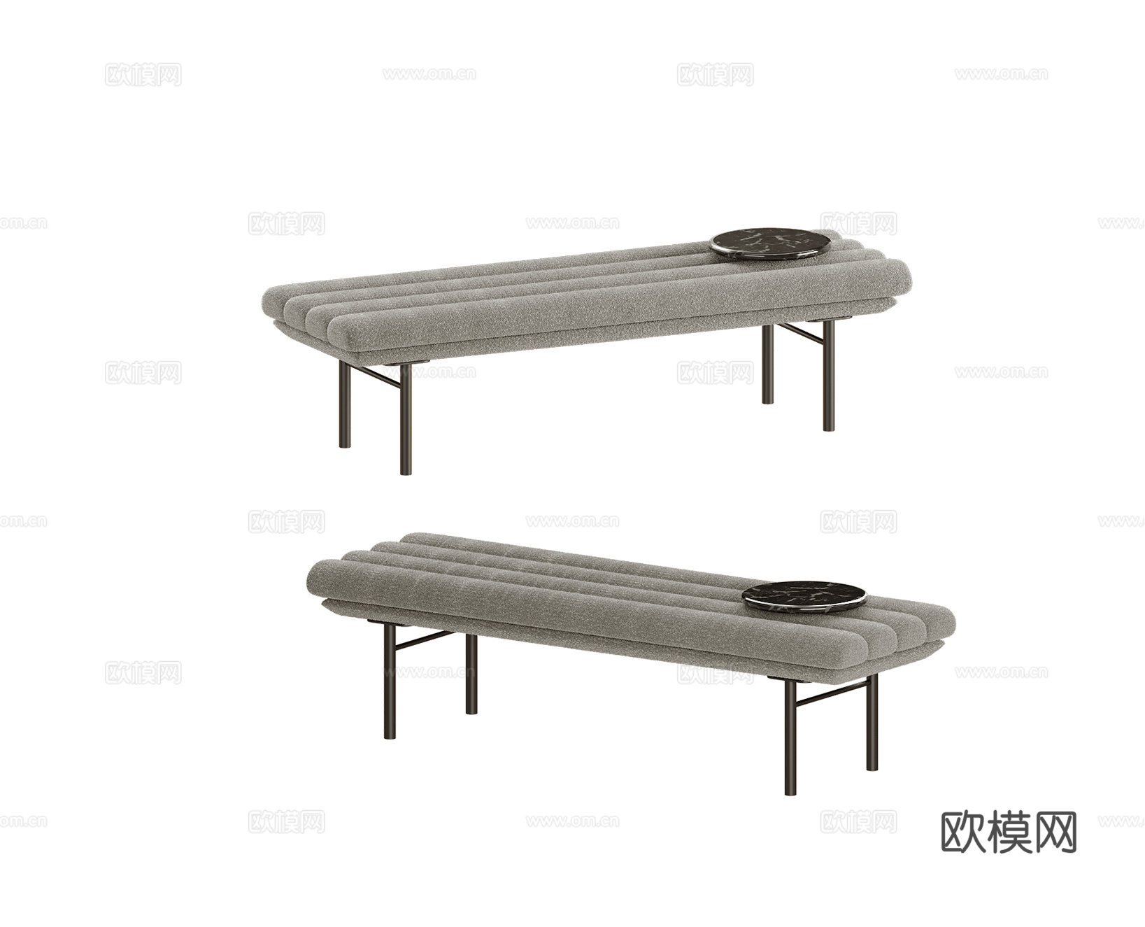 Saba 床尾凳3d模型下载