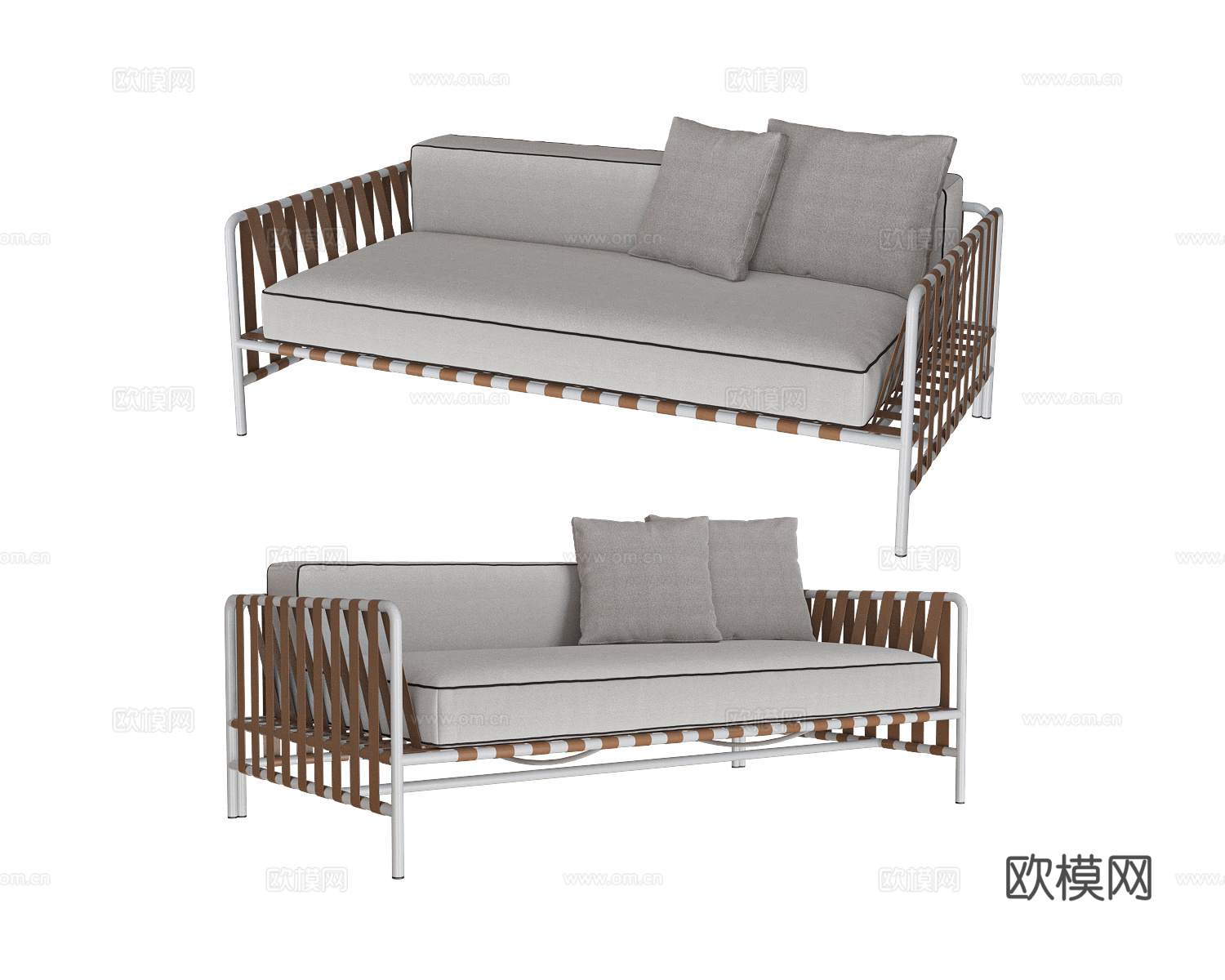 Gandía Blasco 户外双人沙发3d模型下载