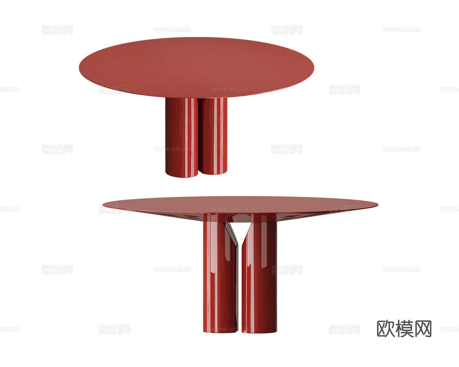 MDF Italia 圆餐桌3d模型下载