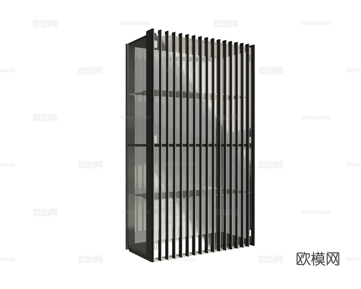 Pacini & Cappellini 玻璃酒柜3d模型下载（渲染图1）