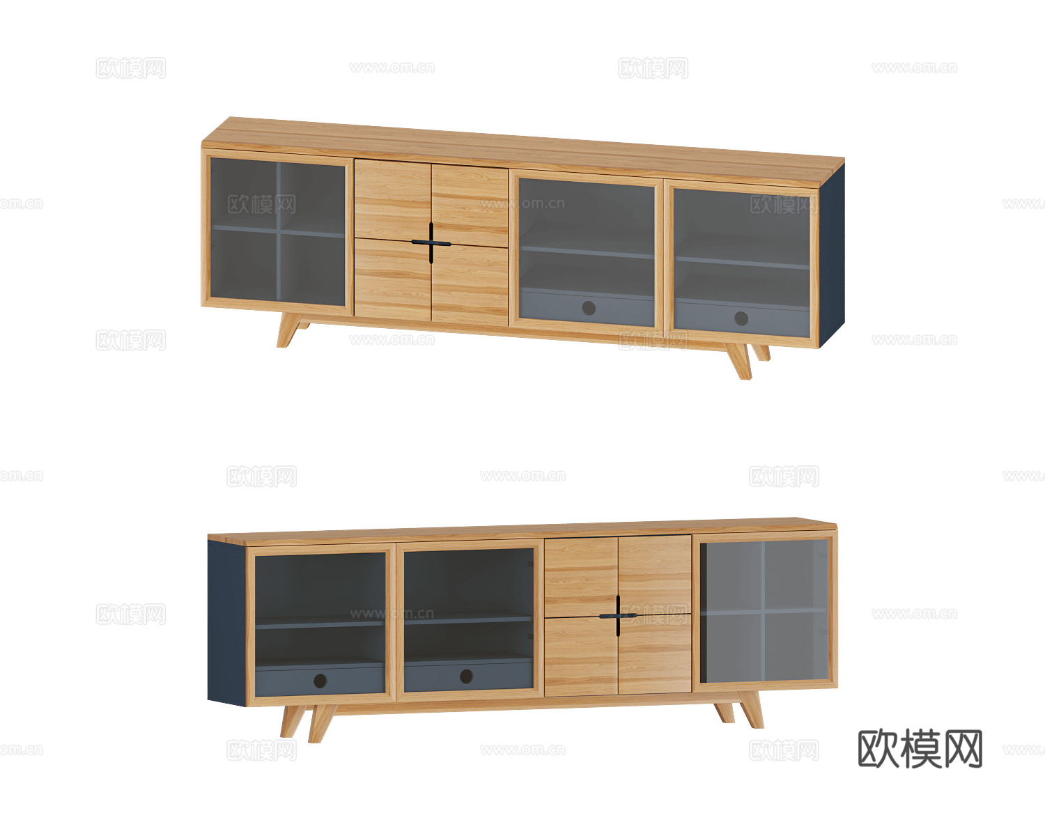 Yaratam Design 原木风电视柜3d模型下载
