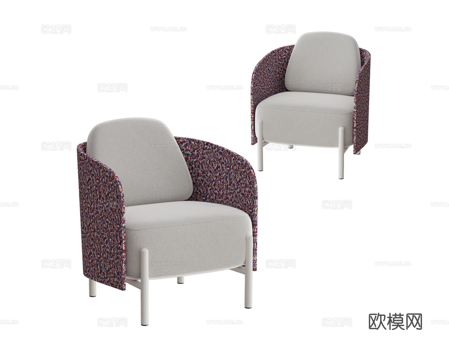 NOMA 户外单人沙发3d模型下载