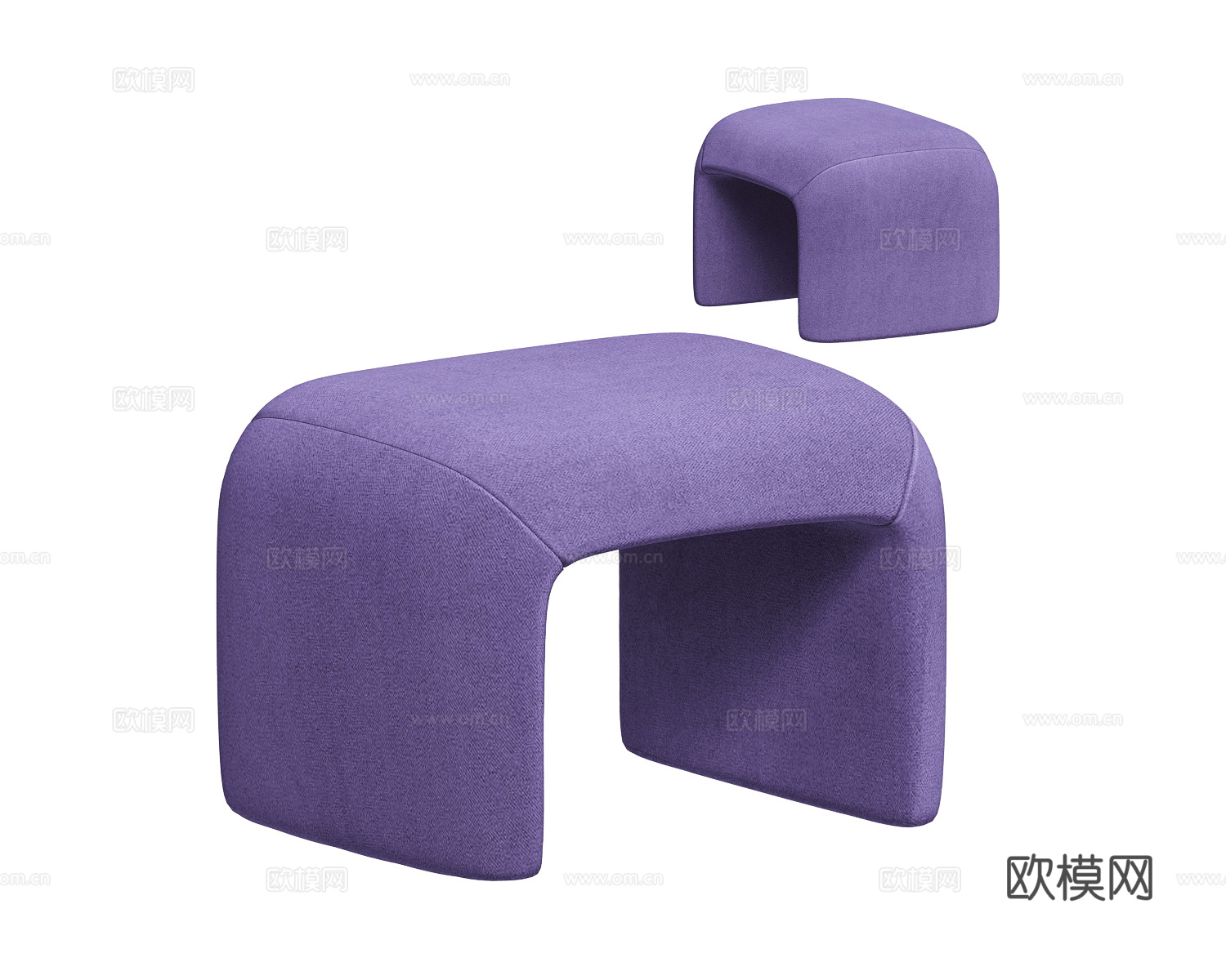 Paolo Castelli 沙发凳3d模型下载