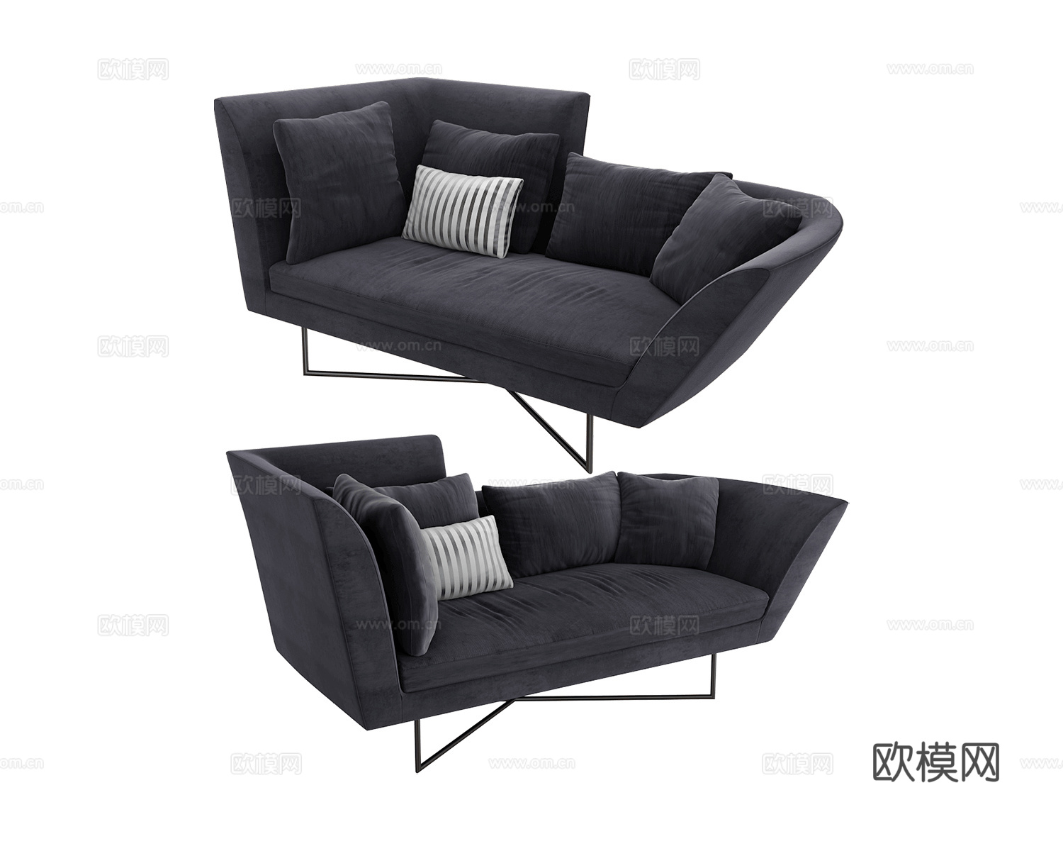 ERBA ITALIA 多人沙发3d模型下载