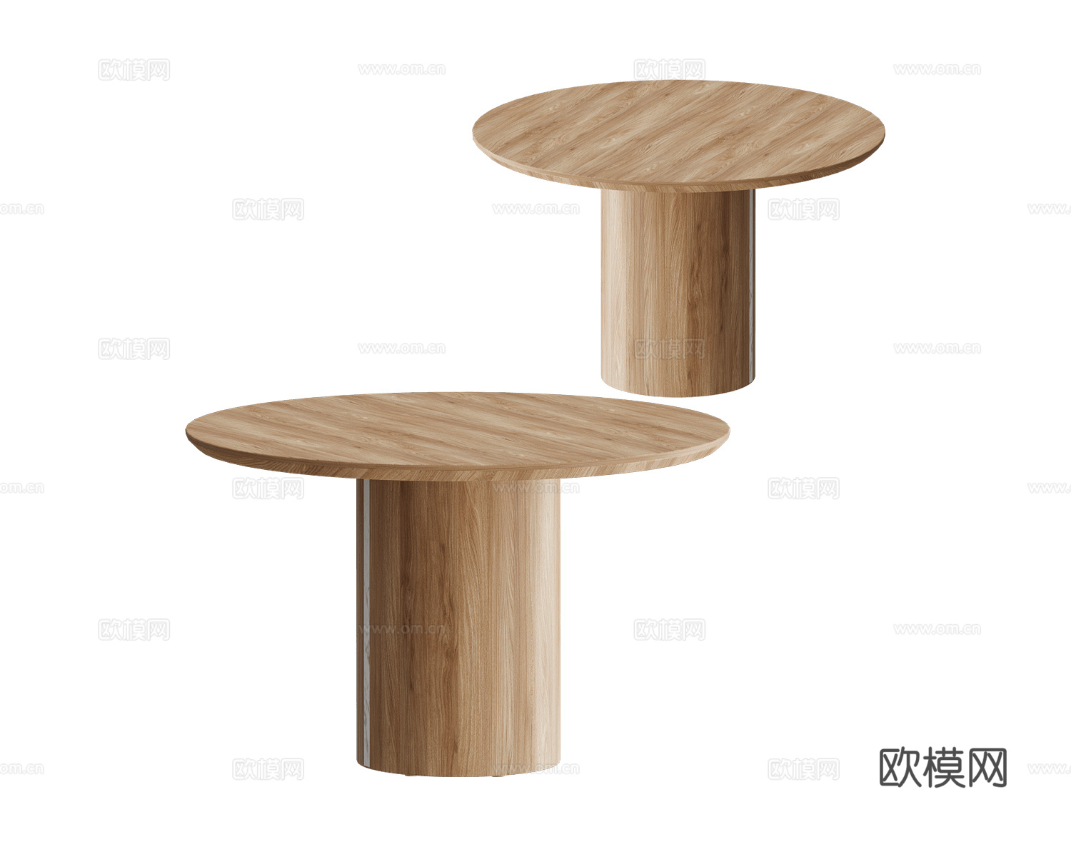 Arbore 原木风圆茶几3d模型下载