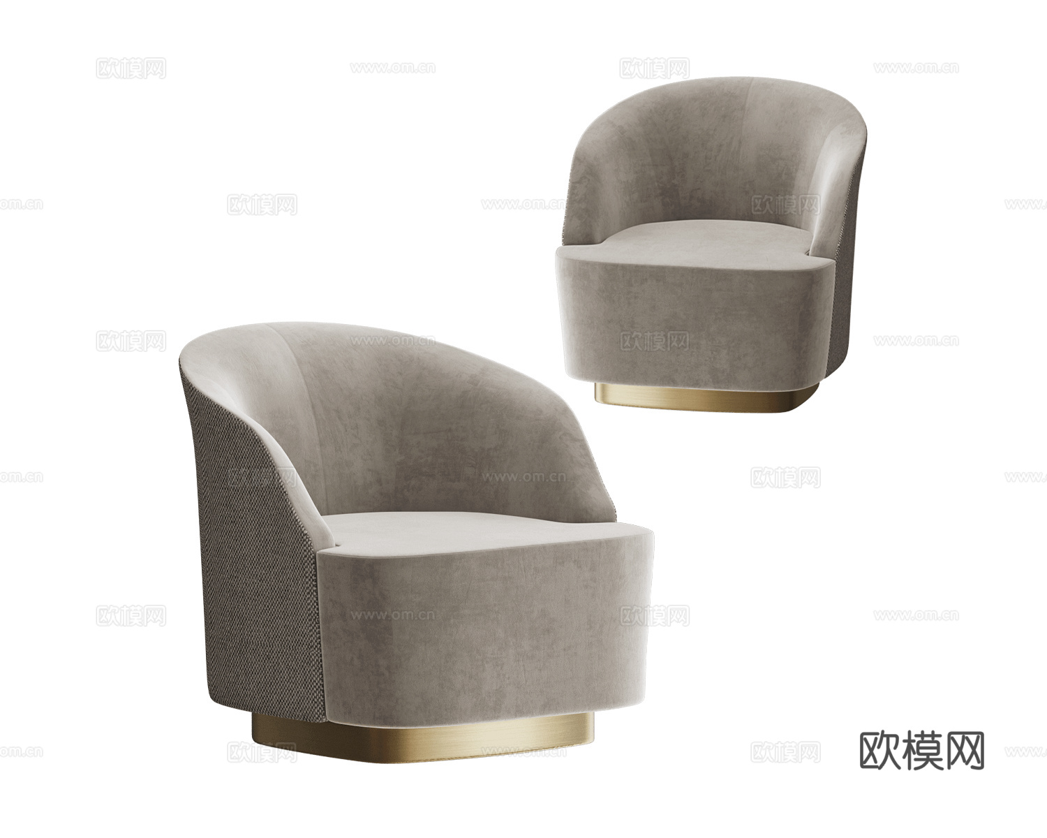 Paolo Castelli 意式单人沙发3d模型下载