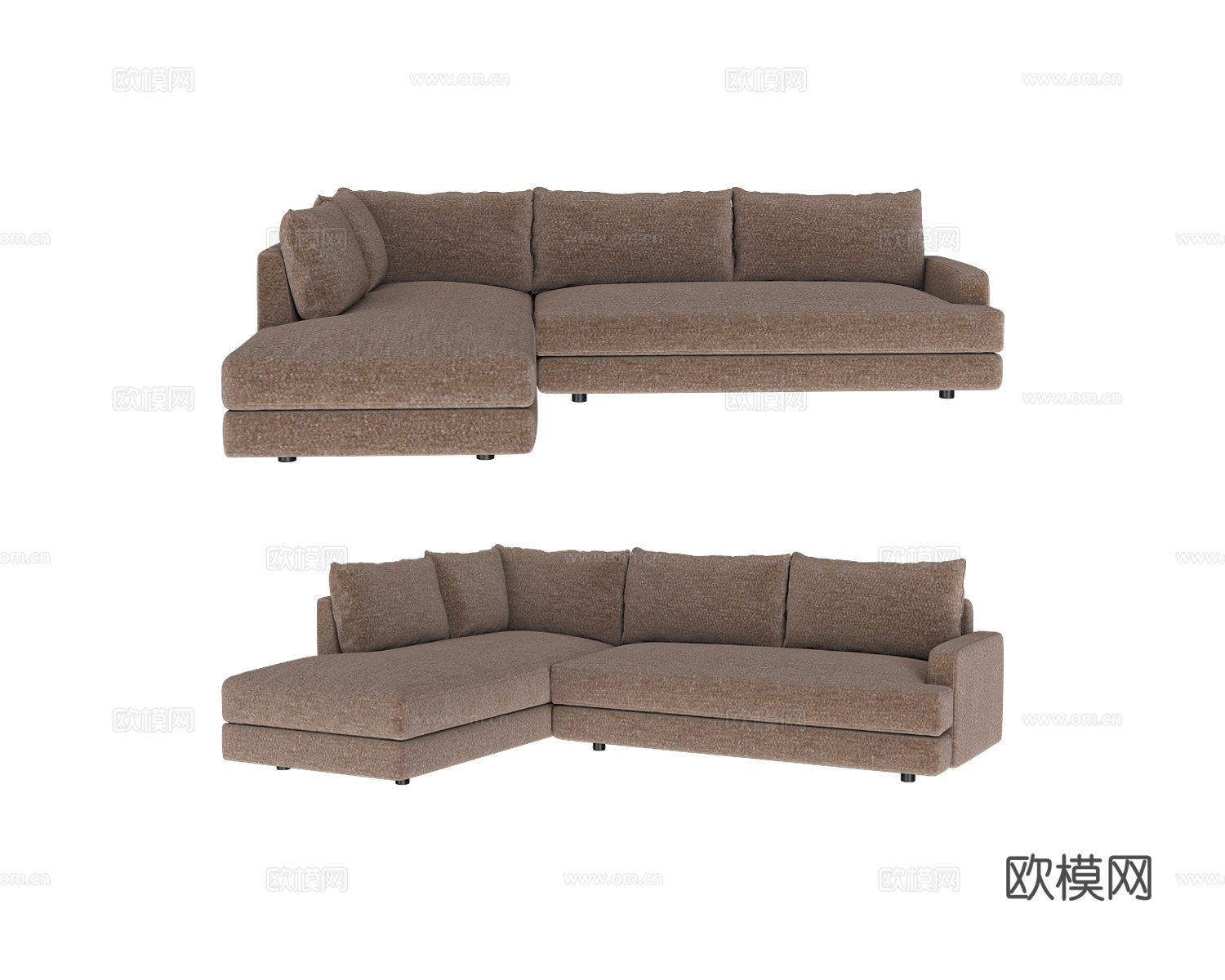 Ivasa 转角沙发3d模型下载