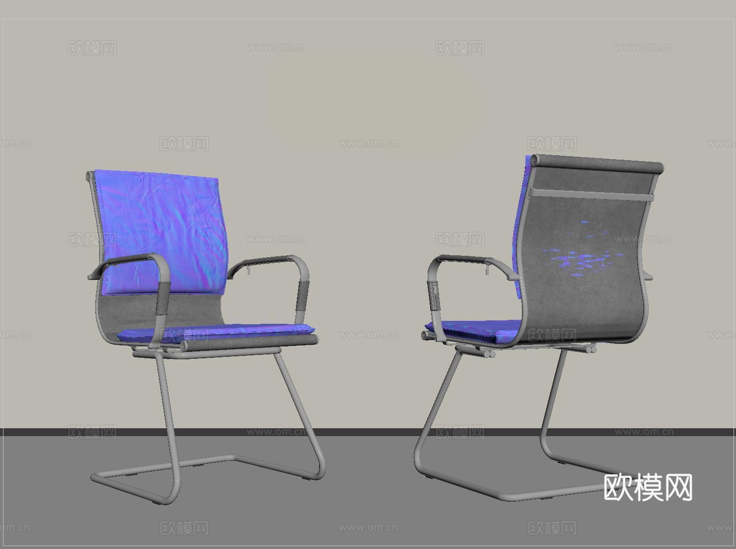 现代休闲椅   办公椅 会议椅   培训椅 扶手椅su模型