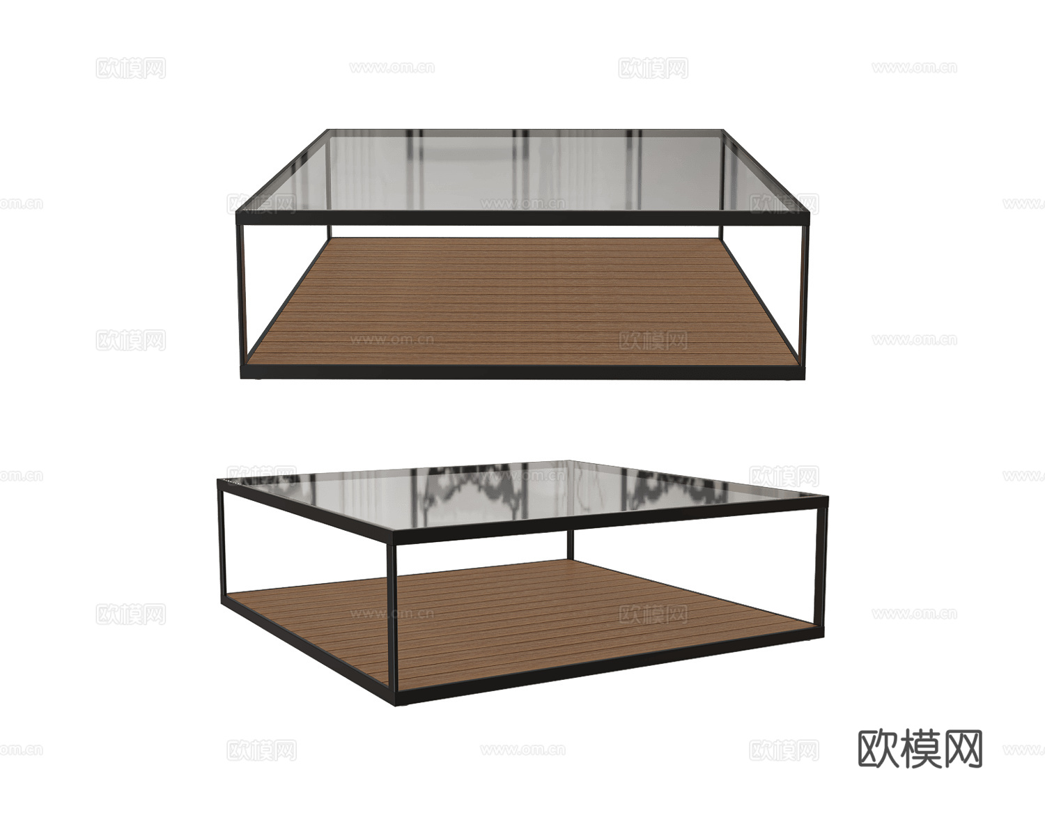 Röshults 玻璃茶几3d模型下载