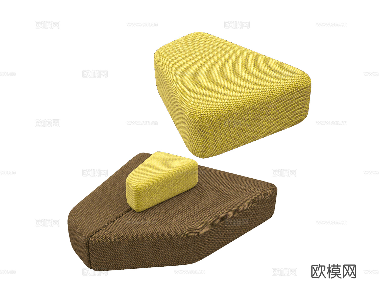 Addon Furniture 办公沙发3d模型下载（渲染图1）