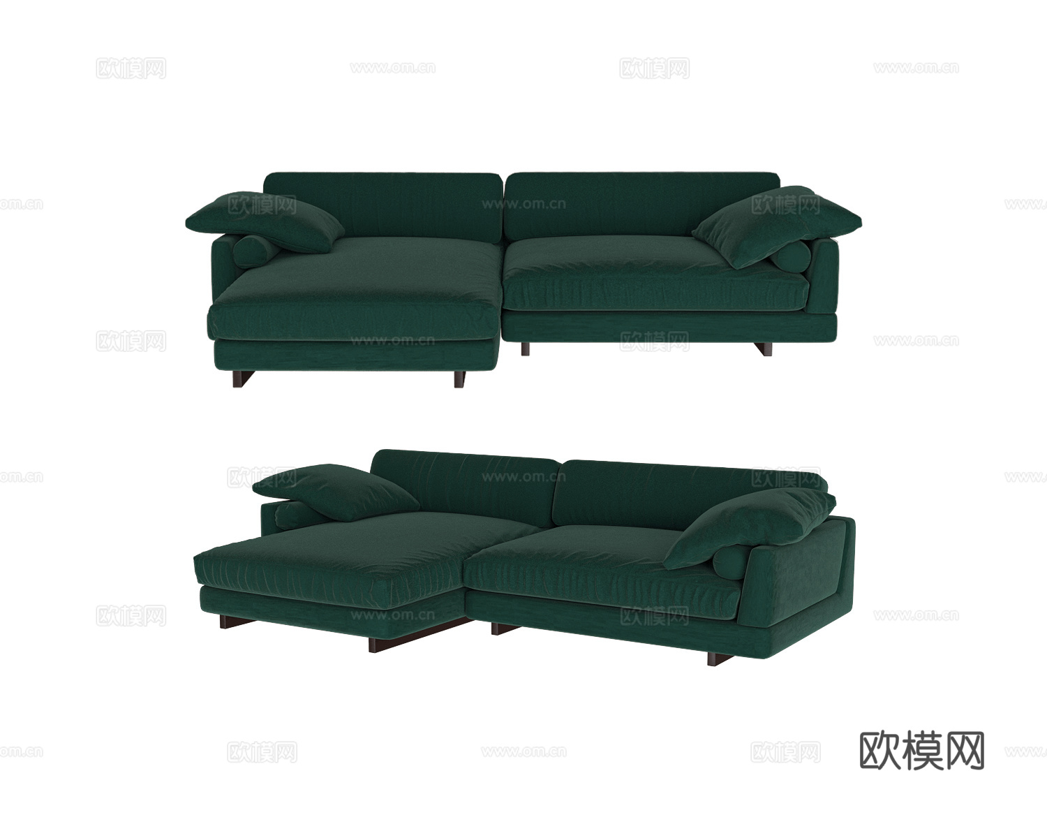 Ivasa 转角沙发3d模型下载