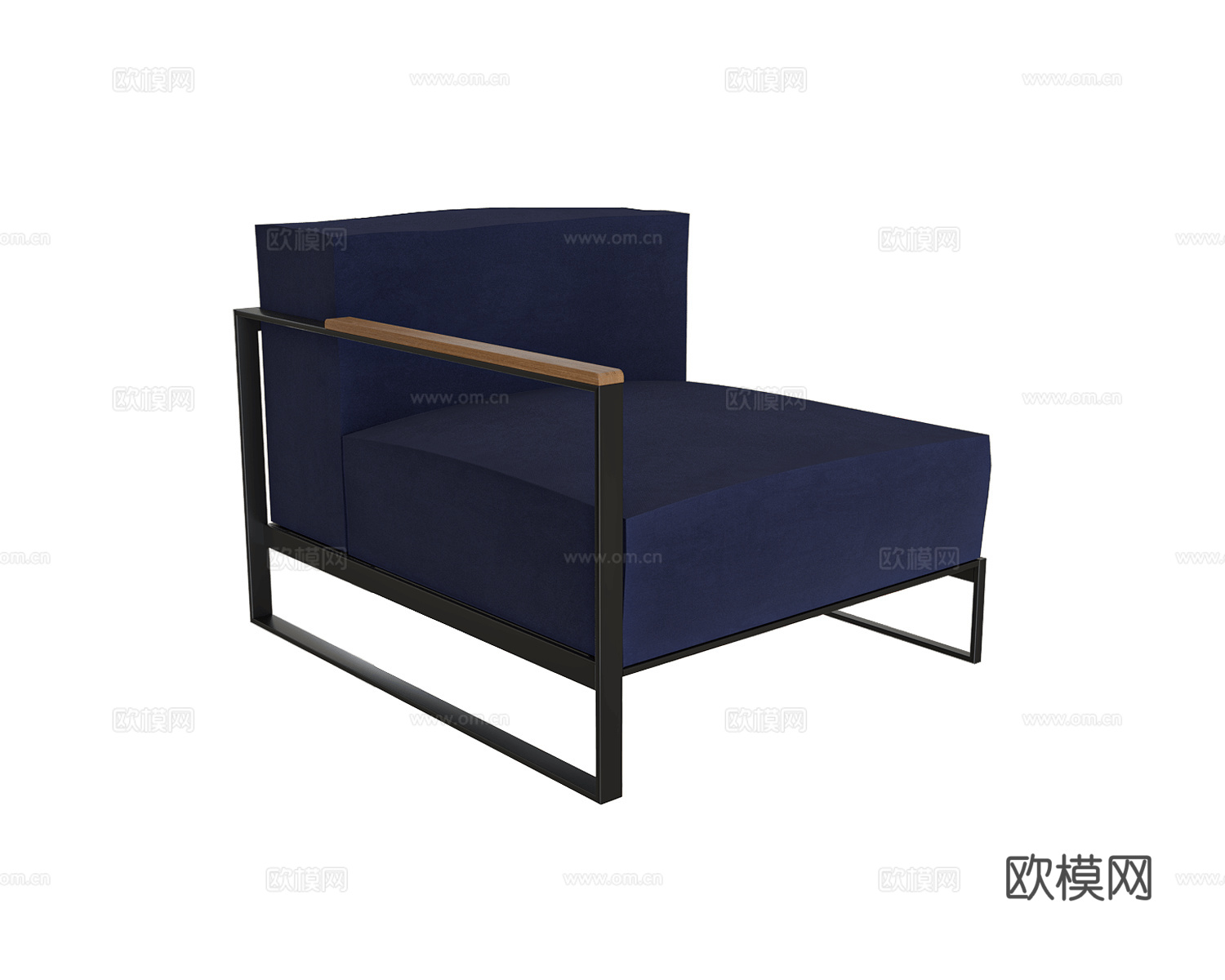 Röshults 单人沙发 单扶手3d模型下载（渲染图1）