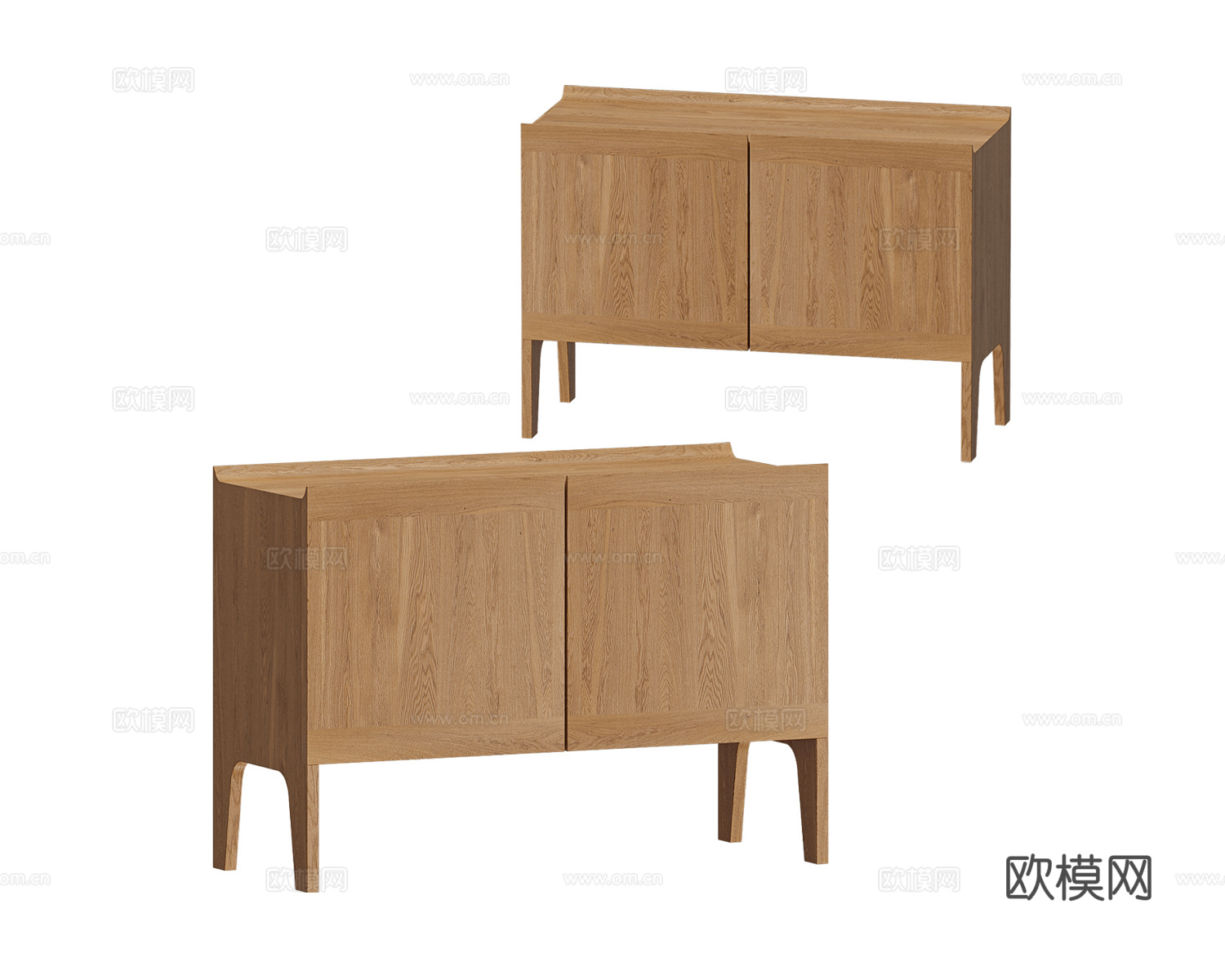 Arbore 原木风餐边柜3d模型下载