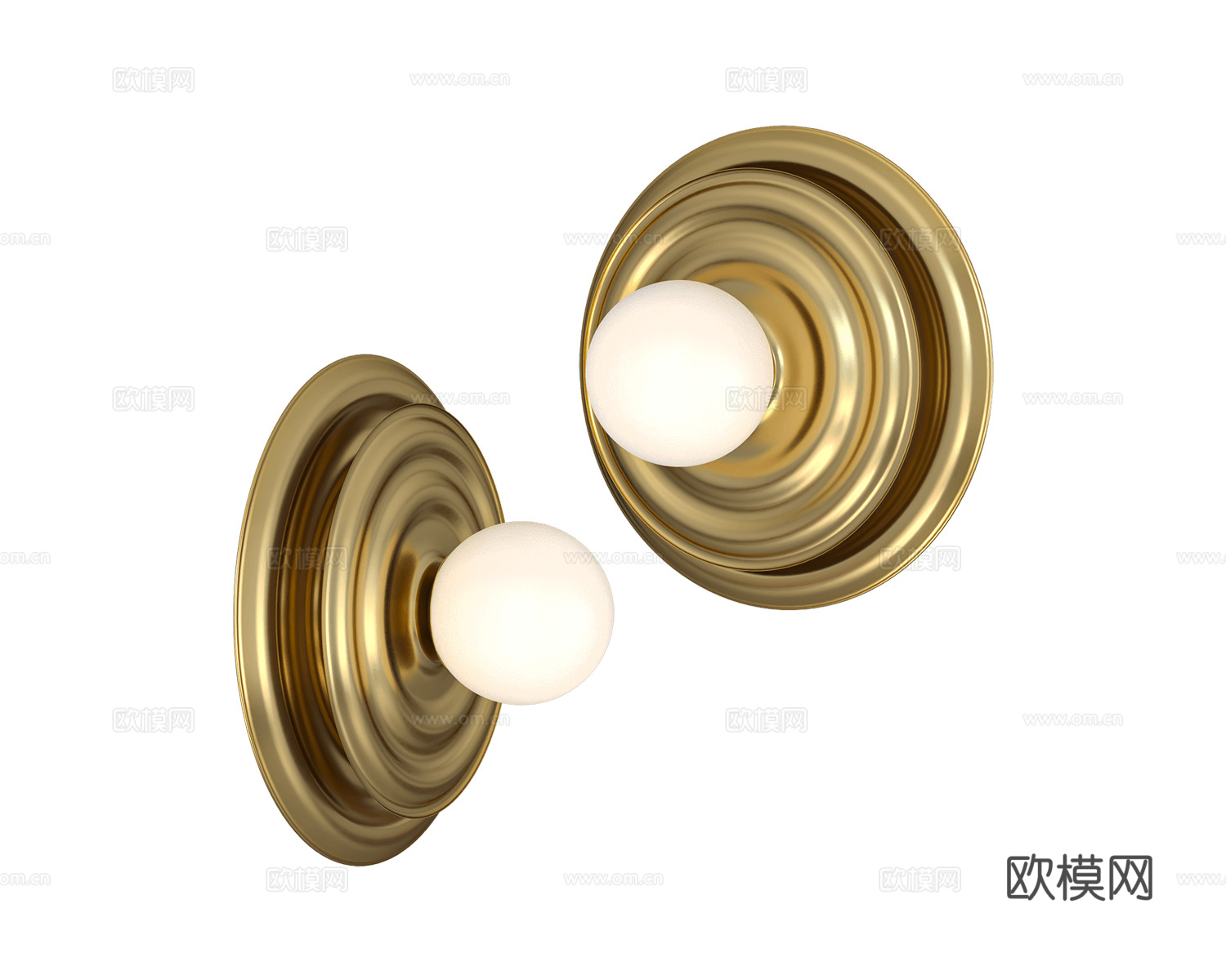 Pikart 轻奢壁灯3d模型下载