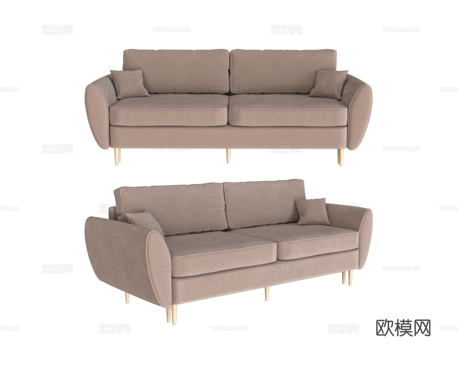 Masterfabrik 双人沙发3d模型下载