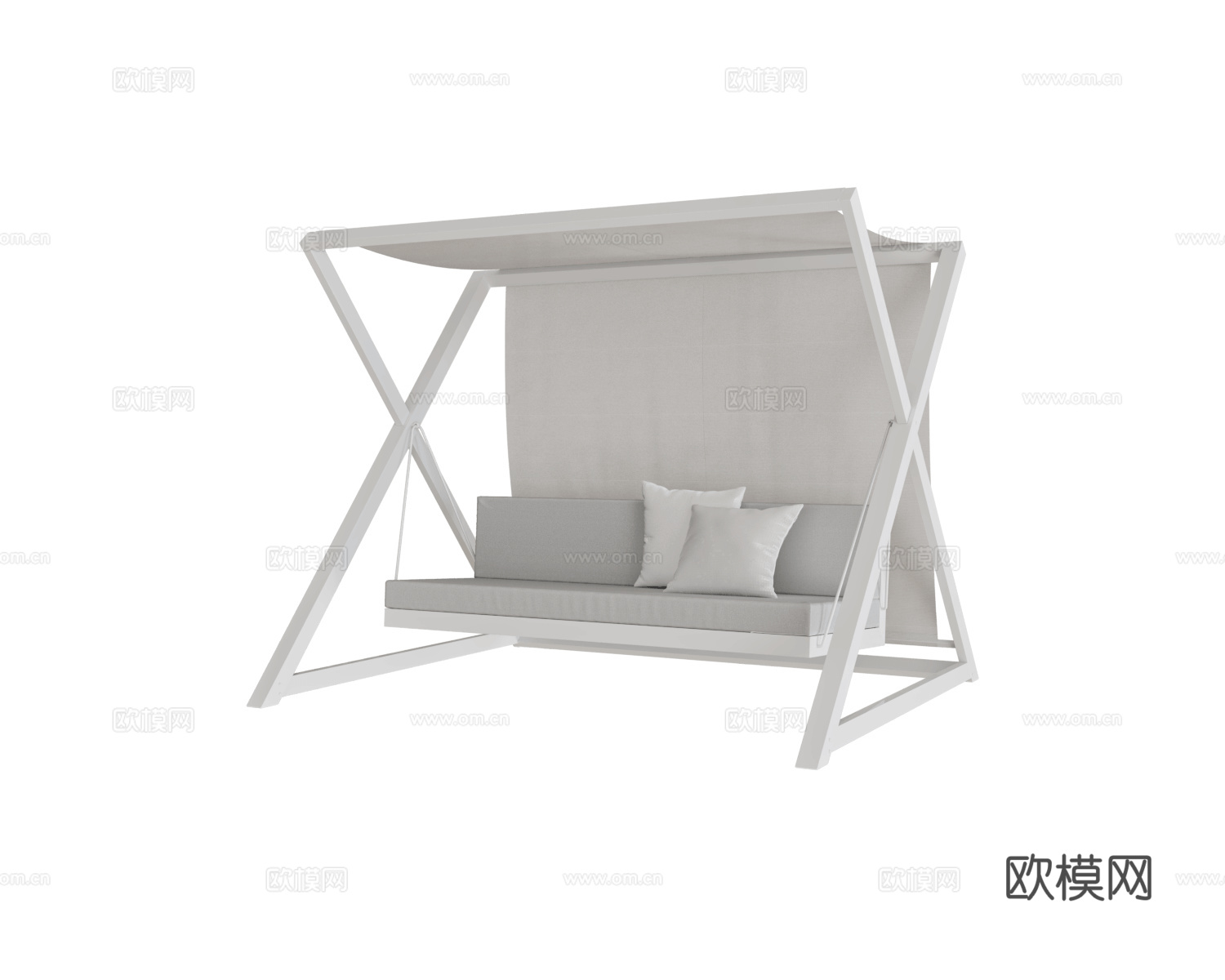 Gandía Blasco 露营长椅 秋千3d模型下载（渲染图1）