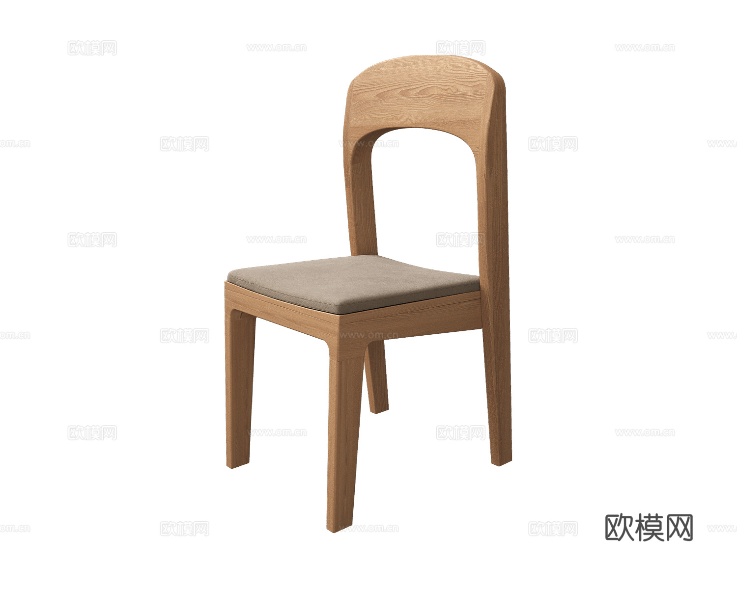 Arbore 原木风餐椅3d模型下载（渲染图1）