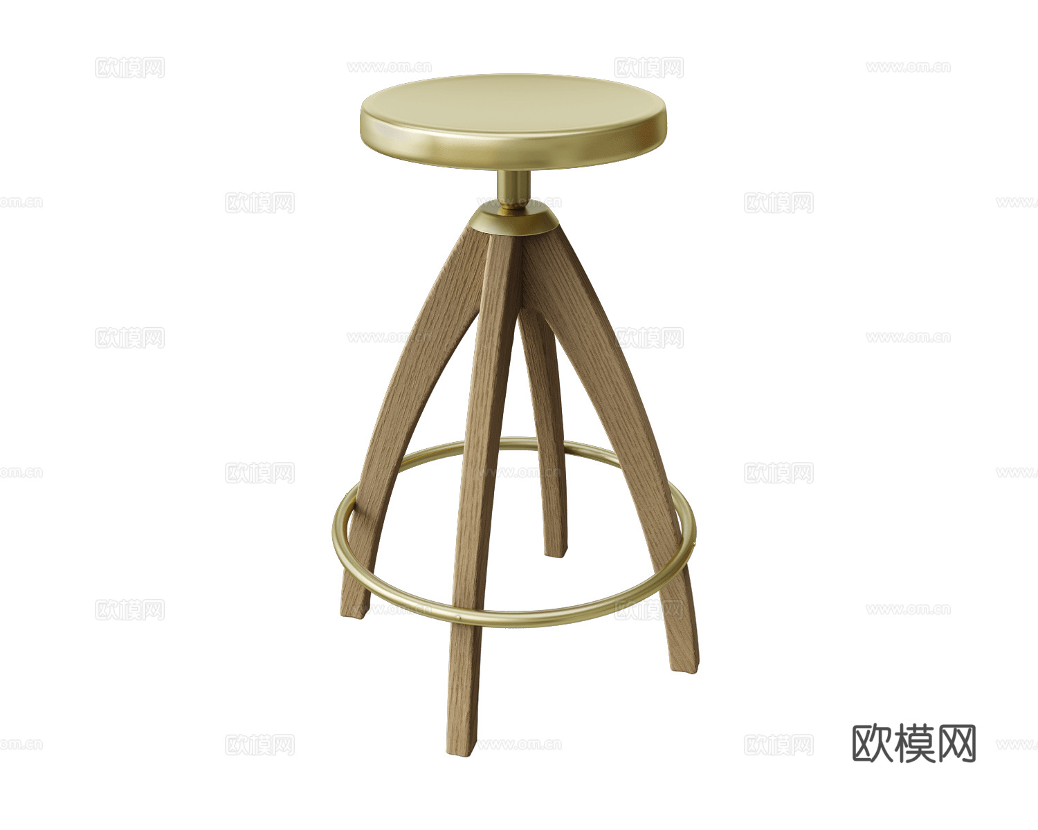 GHIDINI1961 意式吧凳3d模型下载（渲染图2）