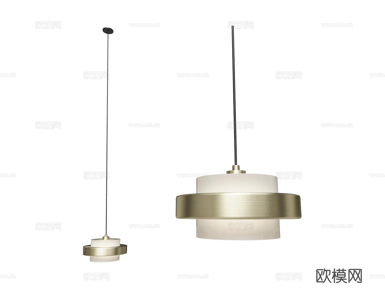 ENOstudio 意式小吊灯3d模型下载