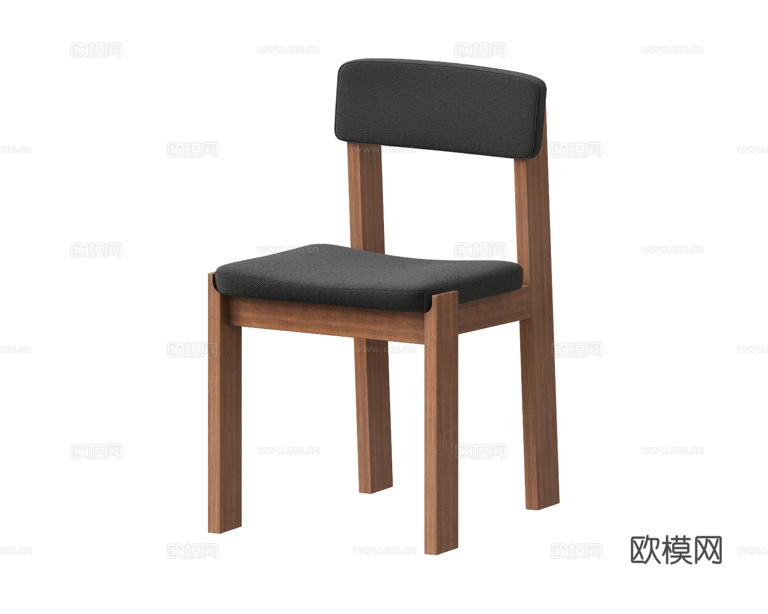 Arbore 原木风餐椅3d模型下载（渲染图2）