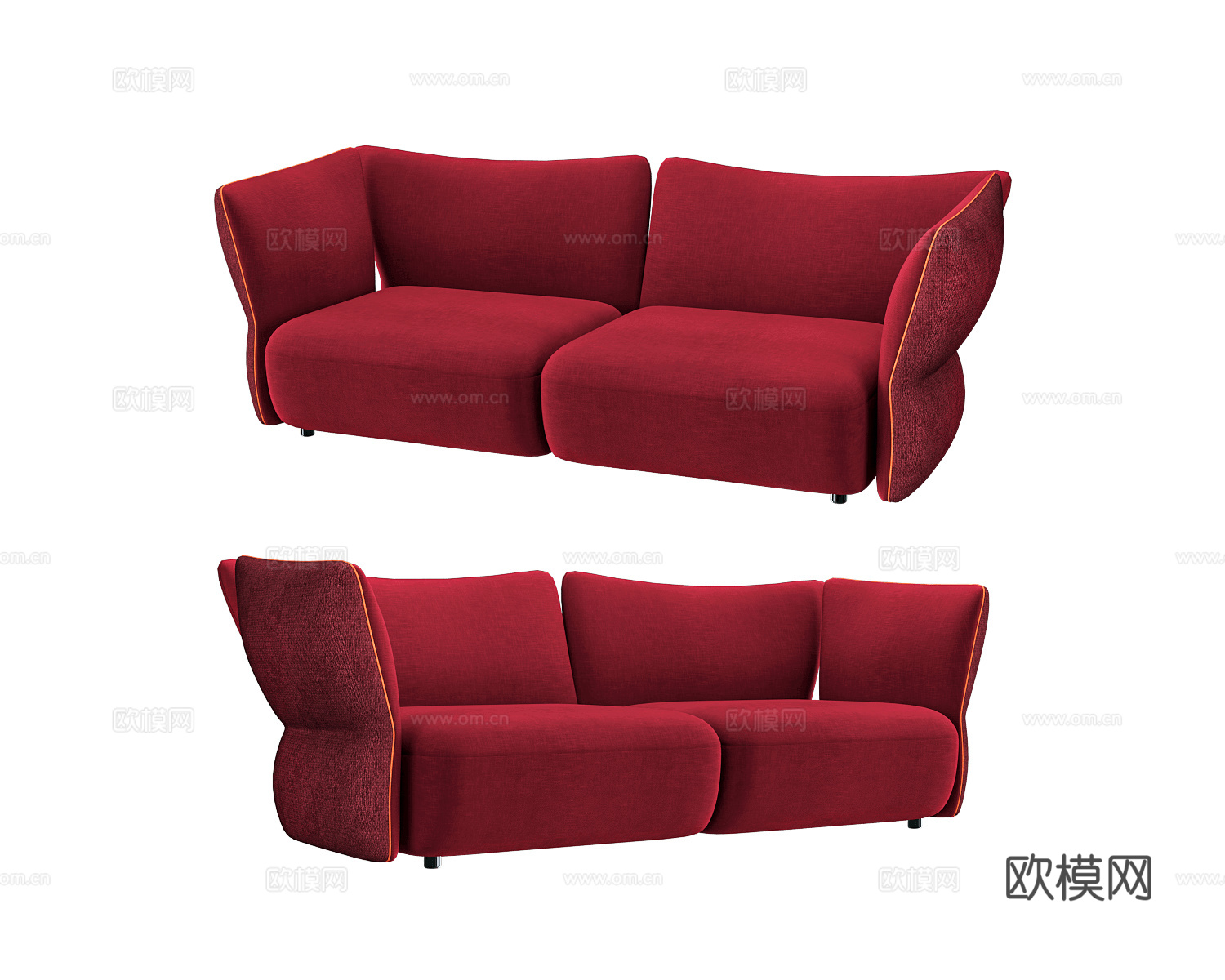 Giovannetti 双人沙发3d模型下载