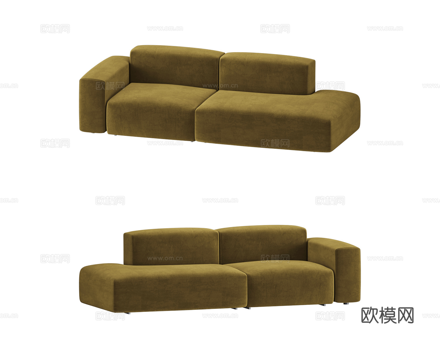 BASTA 双人沙发3d模型下载