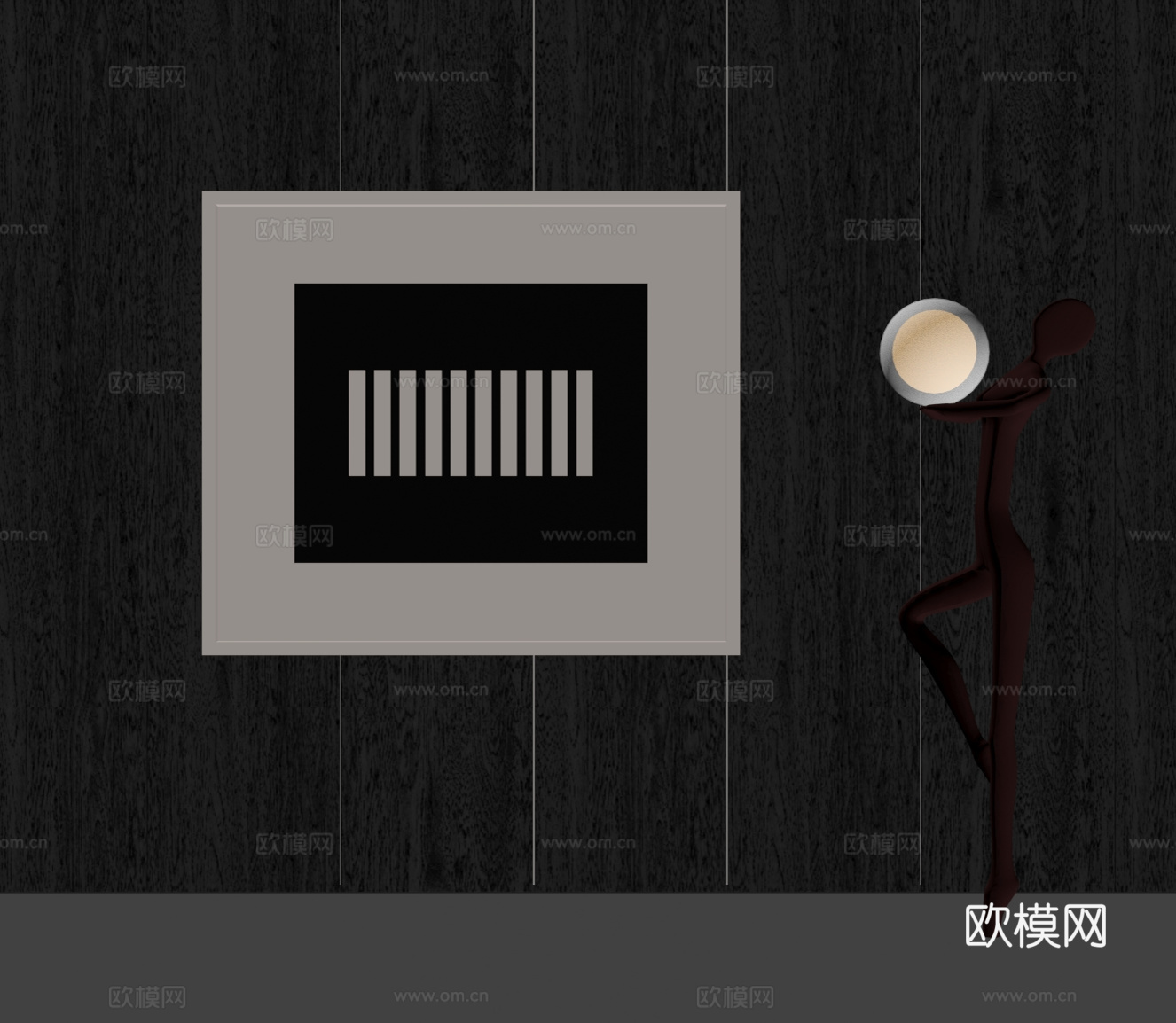 现代意式挂画 字画 客厅挂画 茶室挂画 书房挂画 玄关挂画su模型