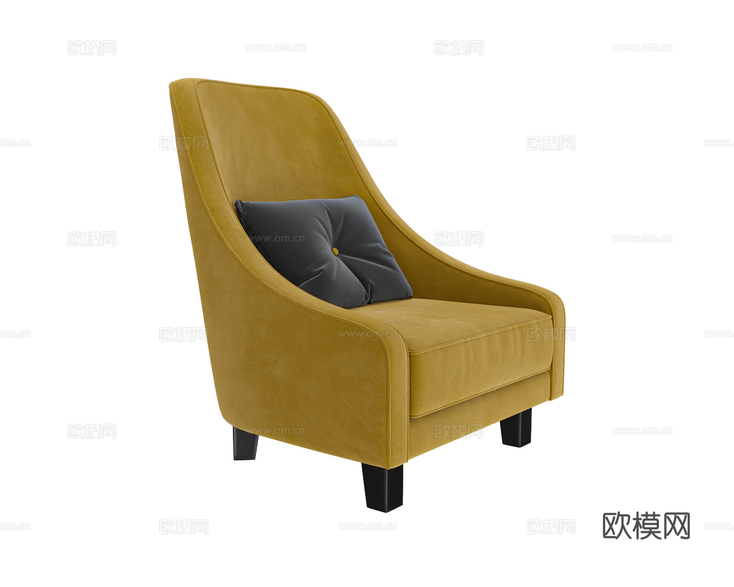 Masterfabrik 单人沙发3d模型下载（渲染图2）