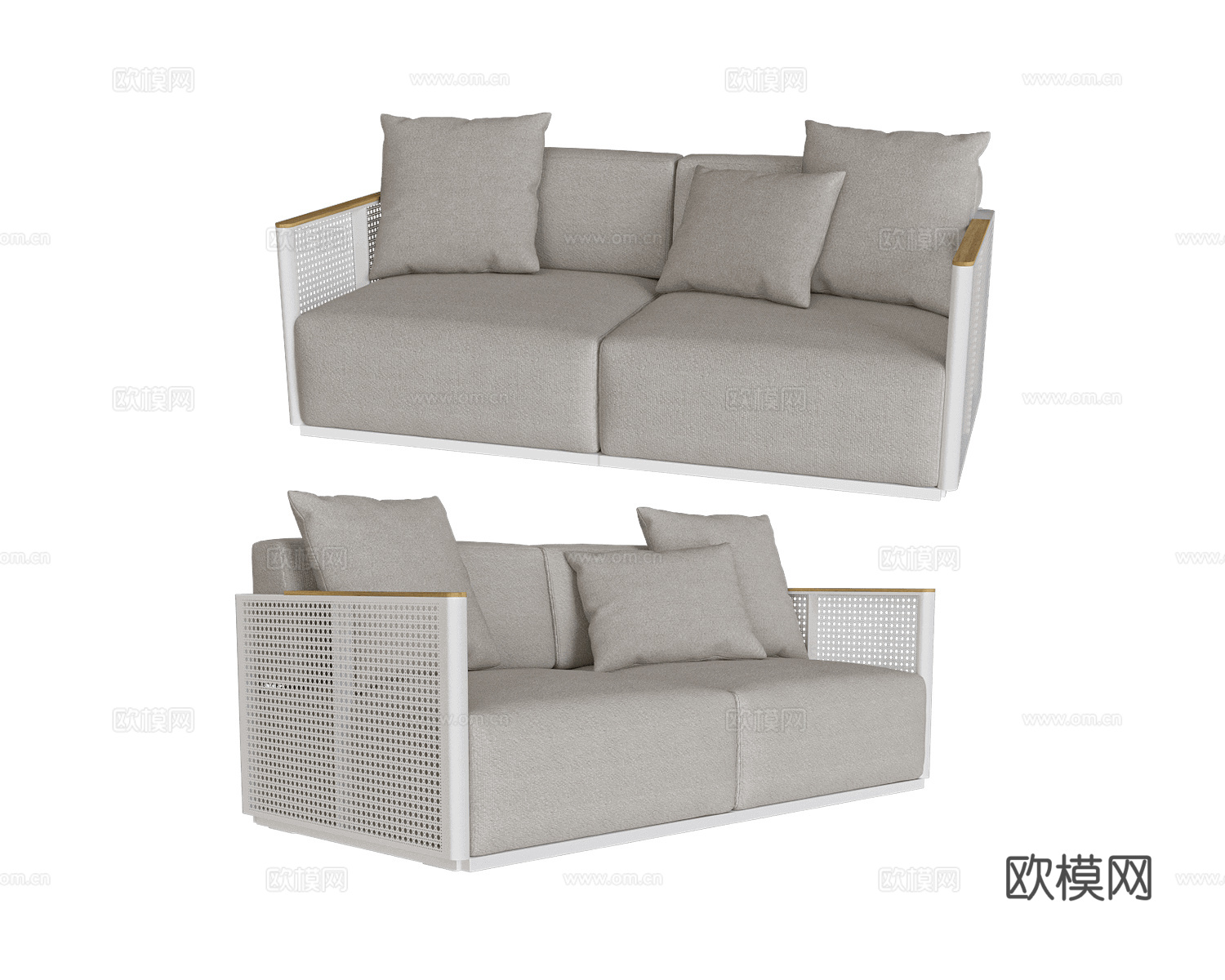 Gandía Blasco 户外双人沙发3d模型下载