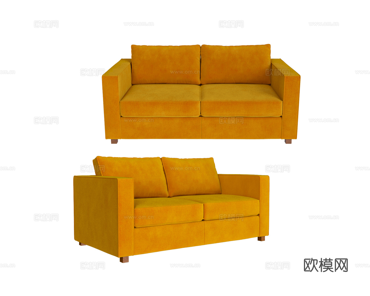 Scandicsofa 双人沙发3d模型下载