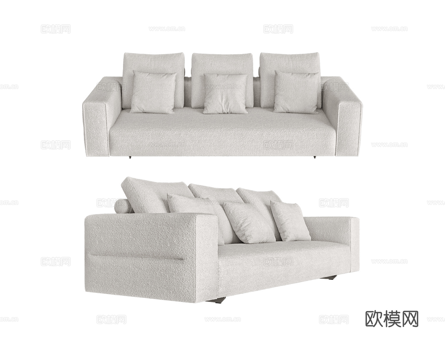 CasaDesús 三人沙发3d模型下载