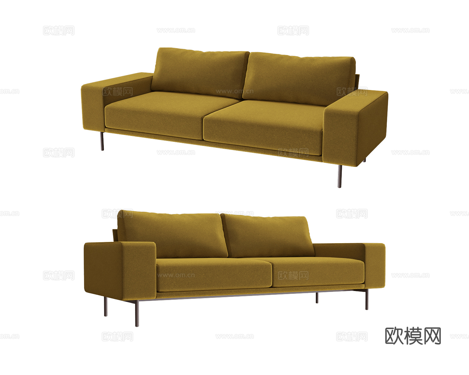 B&T Design 双人沙发3d模型下载
