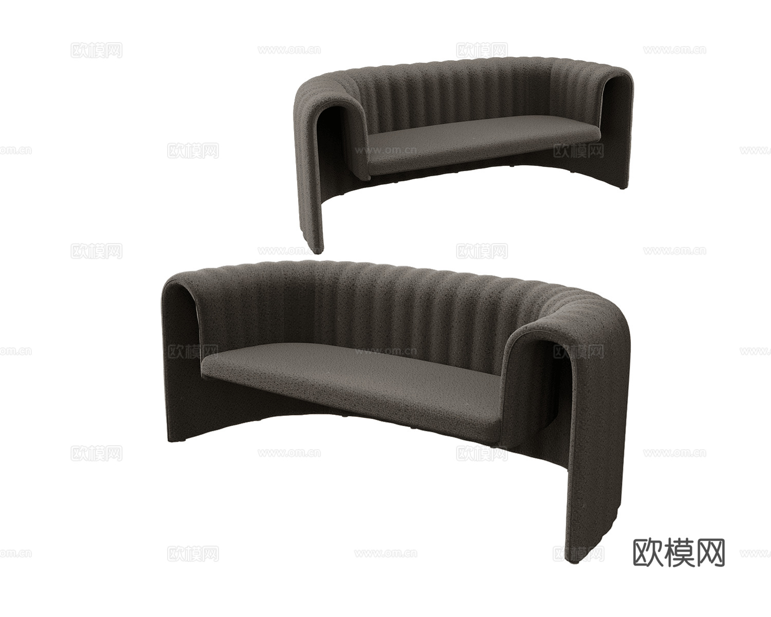 Sancal 美式多人沙发3d模型下载