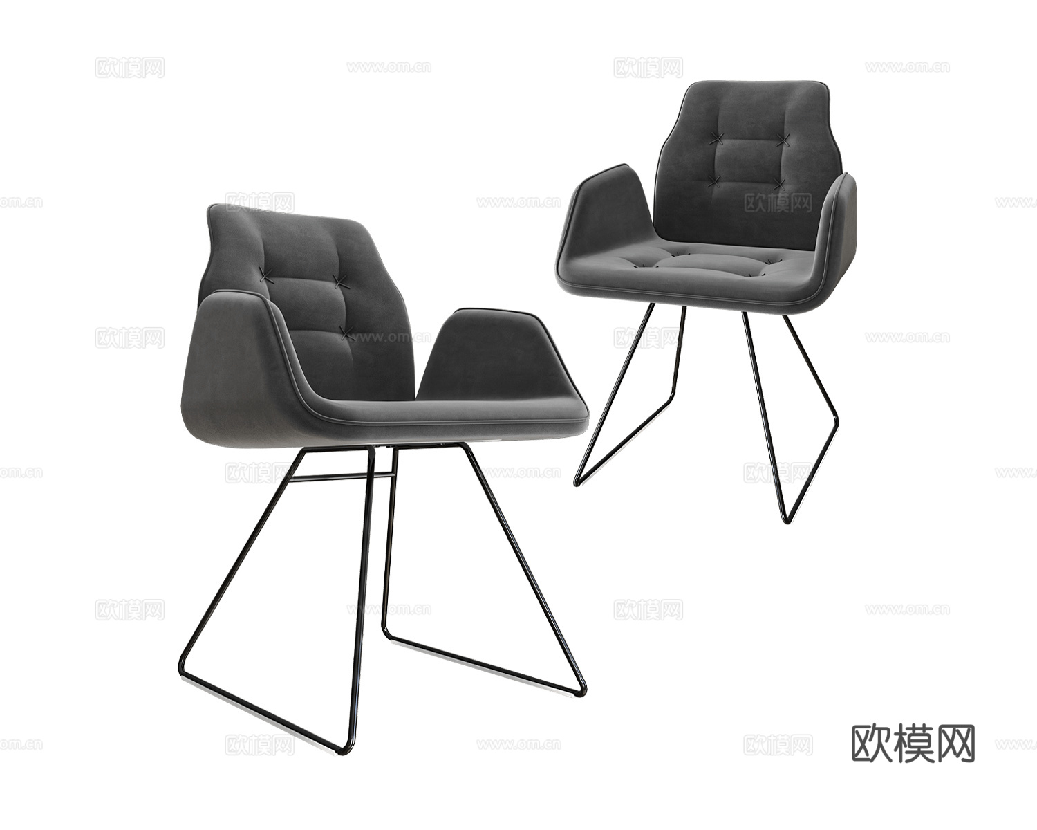 Chairs & More 意式餐椅3d模型下载