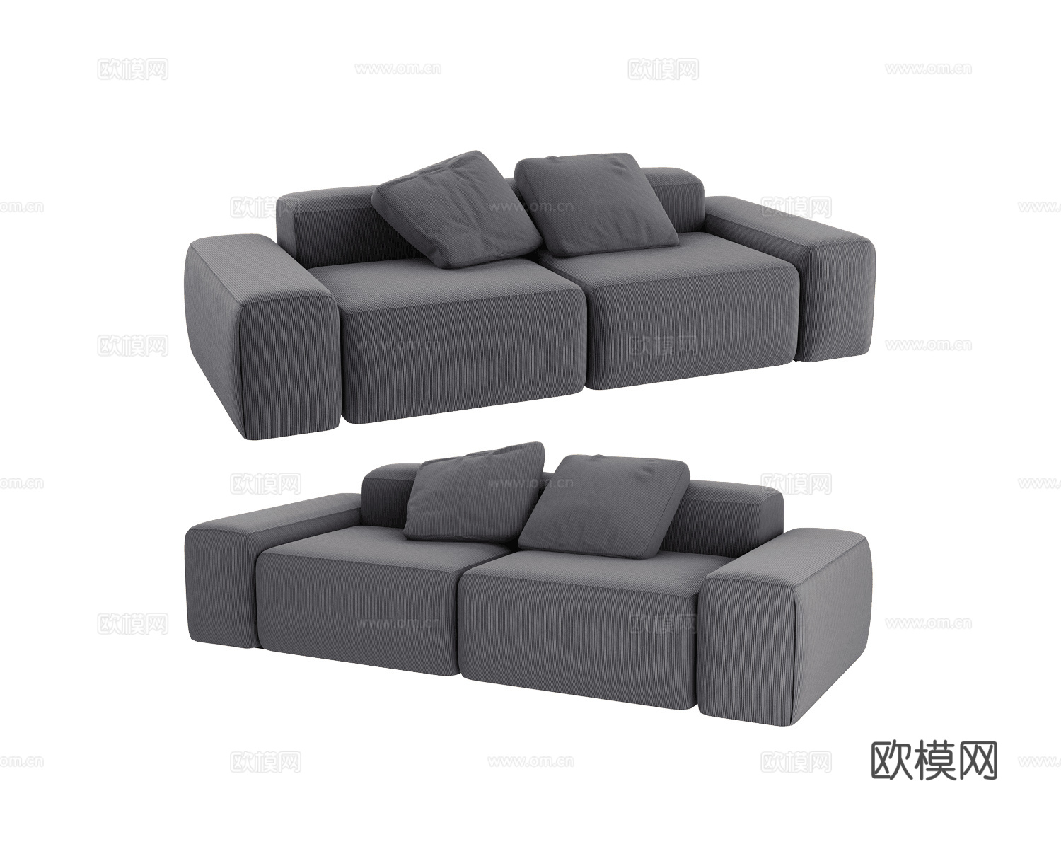 Masterfabrik 双人沙发3d模型下载