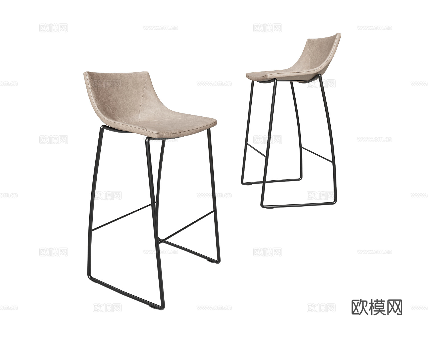 Milani 吧椅3d模型下载